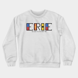 Erie Flag Font Crewneck Sweatshirt